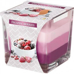 Trójkolorowa świeca w szkle Frozen Berries Mrożone Jagody Bispol - 1