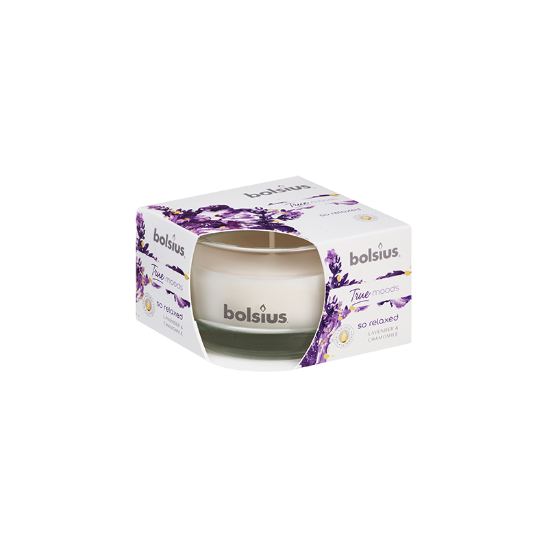 Świeca zapachowa w szkle Lawenda i Rumianek Bolsius Lavender & Chamomile Bolsius - 1