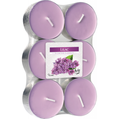 Podgrzewacze Zapachowe Tealight Maxi 6 sztuk Lilac | Bez Bispol - 1
