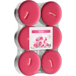 Podgrzewacze Zapachowe Tealight Maxi 6 sztuk Rose | Róża Bispol - 1