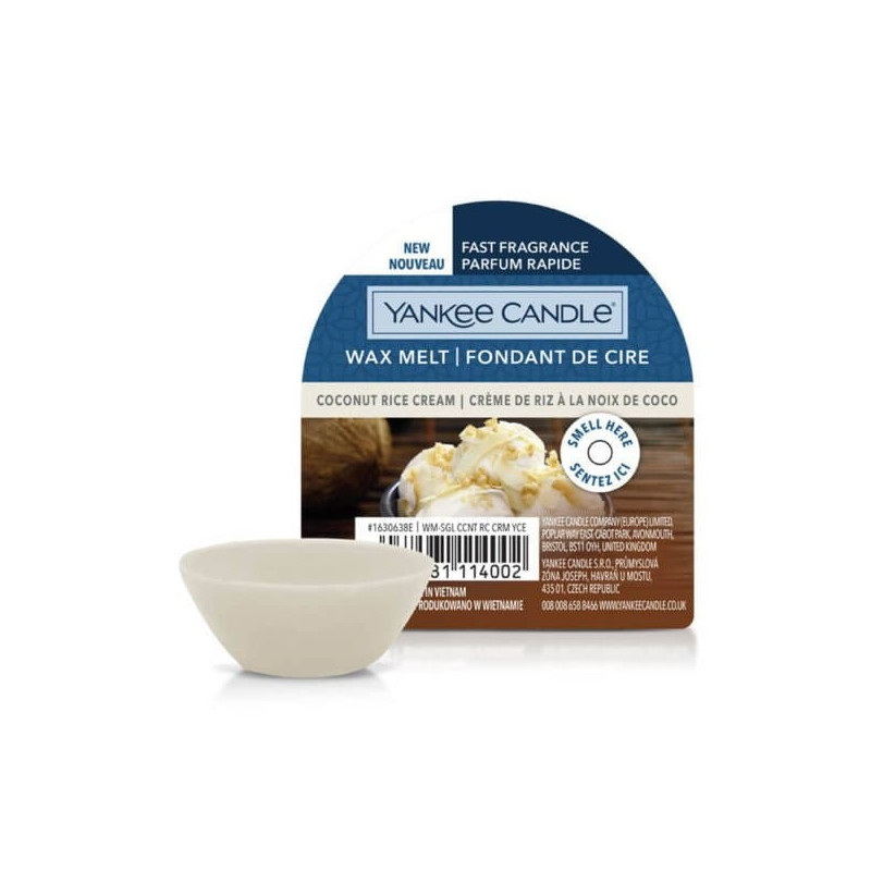 Wosk zapachowy do kominków Yankee Coconut Rice Cream Yankee Candle - 1