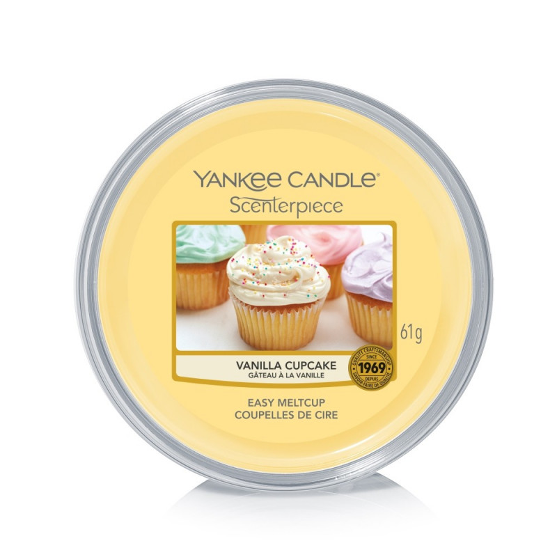 Wosk do kominków elektrycznych Yankee Vanilla Cupcake Melt Cup Scenterpiece
