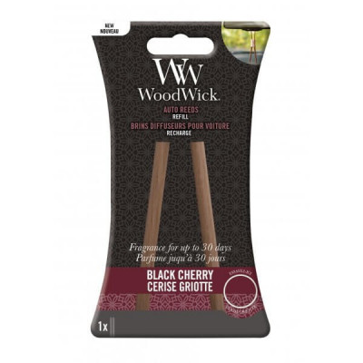 WoodWick Black Cherry Zapach do Auta Pałeczki- uzupełniacz Woodwick - 1