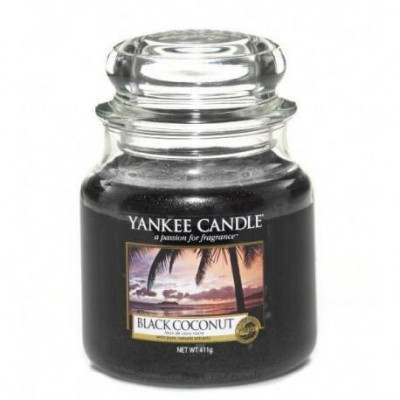 Yankee Candle Black Coconut Mała świeca zapachowa Czarny Kokos