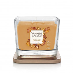 Amber & Acorn średnia świeca zapachowa Yankee Candle z kolekcji Elevation Collection with Platform Lid