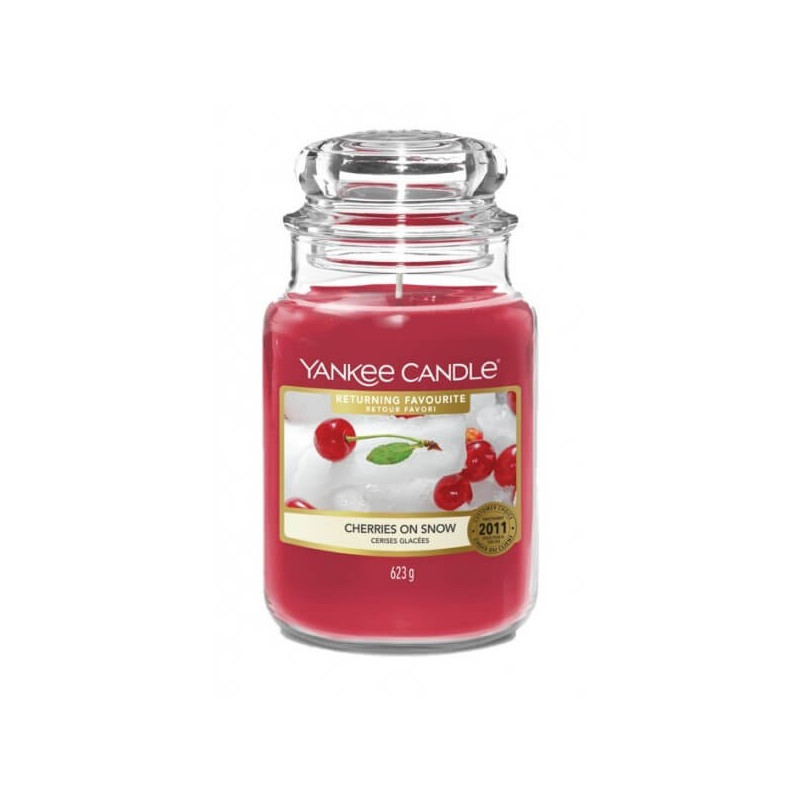 Yankee Candle Cherries on Snow Duża świeca zapachowa Święta 2021