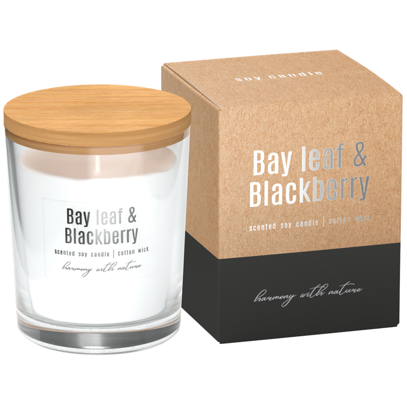 Sojowa świeca zapachowa Bay Leaf & Blackberry Liść laurowy/Jeżyna