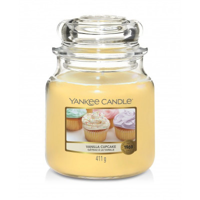 Yankee Candle Vanilla Cupcake średnia świeca zapachowa