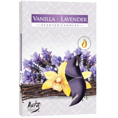 Podgrzewacze zapachowe Bispol Vanilla-Lavender Wanilia-Lawenda 6 sztuk P15-149