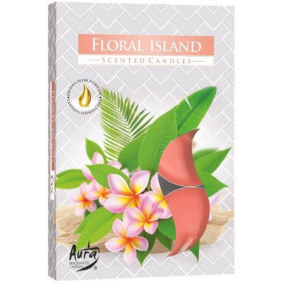 Podgrzewacze zapachowe Floral Island (Kwiatowa Wyspa) 6 sztuk P15-321 Bispol - 1
