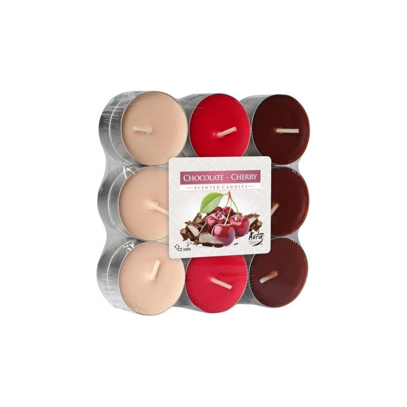 Podgrzewacze zapachowe Bispol Chocolate Cherry (Czekolada – Wiśnia) 18 sztuk P15-18-104 Bispol - 1