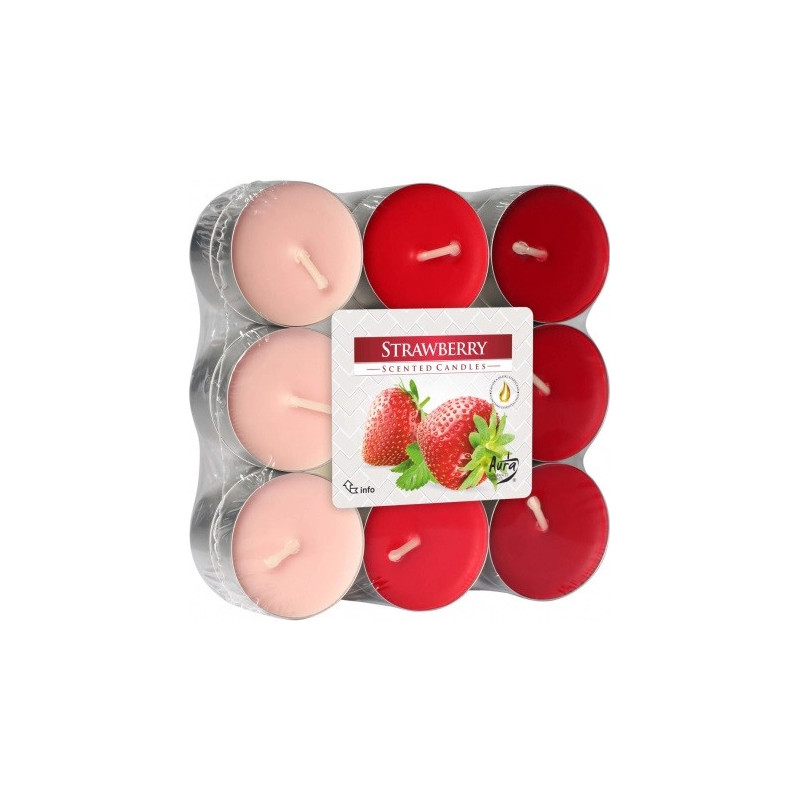 cPodgrzewacze zapachowe Strawberry Truskawka 18 sztuk P15-18-73 Bispol - 1