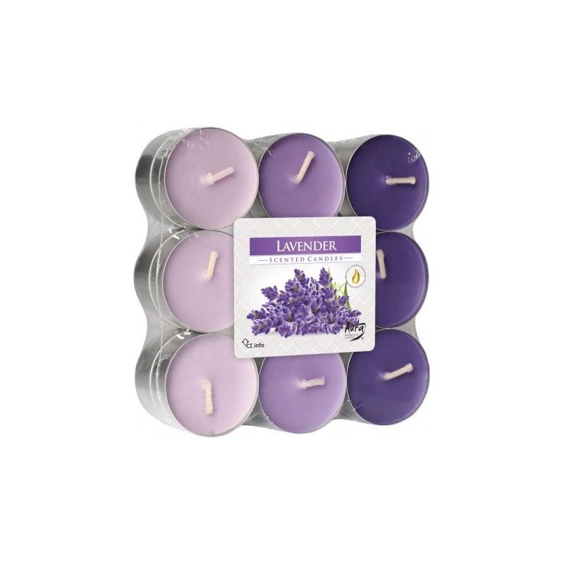 Podgrzewacze zapachowe Lavender Lawenda 18 sztuk P15-18-79 Bispol - 1