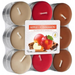 Podgrzewacze zapachowe Bispol Apple – Cinnamon (Jabłko – Cynamon) 18 sztuk P15-18-87 Bispol - 1
