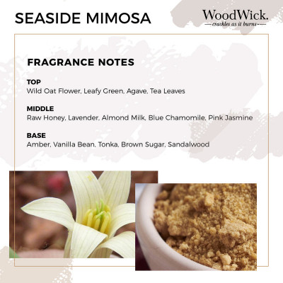 Świeca Seaside Mimosa WoodWick duża zapachowa Woodwick - 3