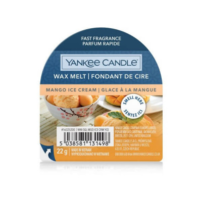 Wosk zapachowy do kominków Yankee Candle Mango Ice Cream