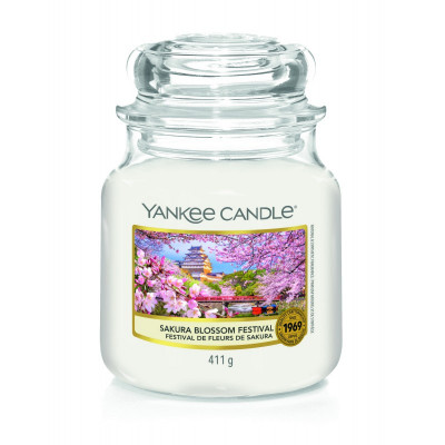 Yankee Candle Sakura Blossom Festival Średnia świeca zapachowa 411g Yankee Candle - 1