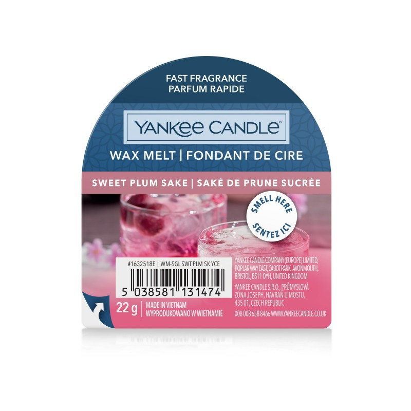 Yankee Candle Sweet Plum Sake Wosk Zapachowy do Kominków 22g Yankee Candle - 1