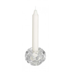 Świecznik szklany bąbelkowy 2 w 1 do świec typu szpica i podgrzewaczy Bolsius wys. 6 cm