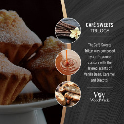 Świeca zapachowa WoodWick Cafe Sweets Elipsa Trilogy