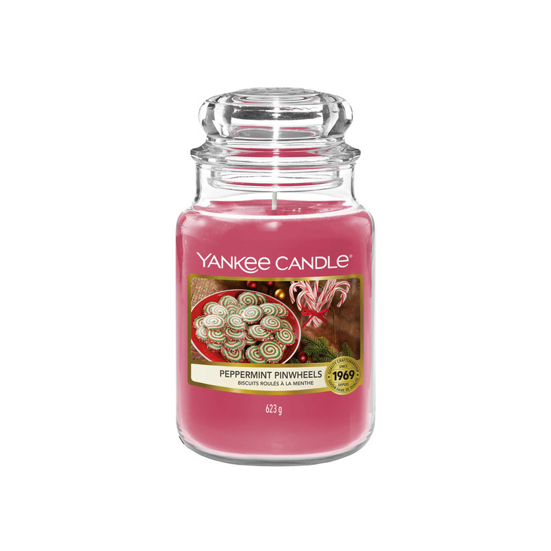 Yankee Candle Peppermint Pinwheels Duża świeca zapachowa 623g
