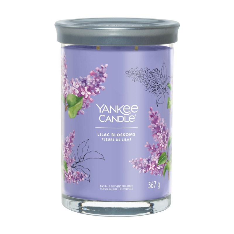 Yankee Candle Signature Lilac Blossoms Tumbler z 2 knotami 567g