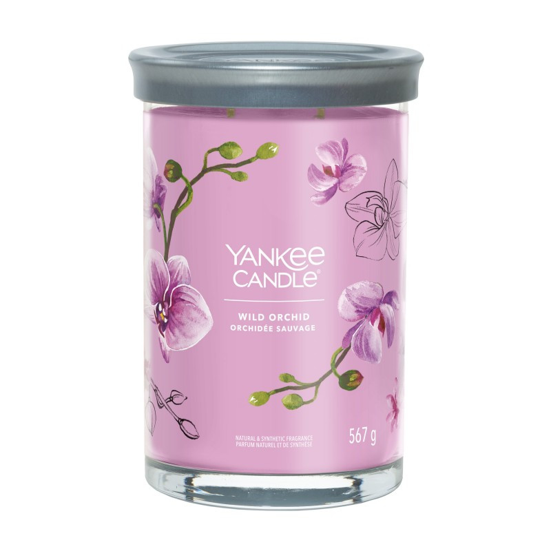 Yankee Candle Signature Wild Orchid Tumbler z 2 knotami 567g