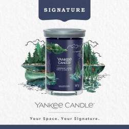 Yankee Candle Signature Lakefront Lodge Tumbler z 2 knotami 567g