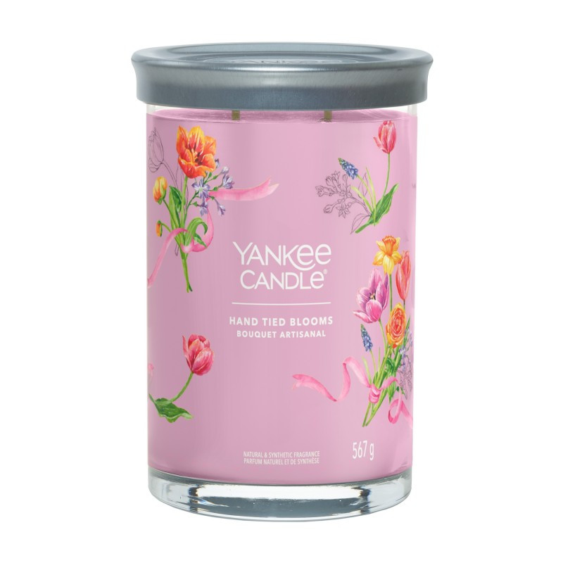 Yankee Candle Signature Hand Tied Blooms Tumbler z 2 knotami 567g