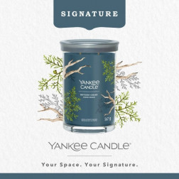 Yankee Candle Signature Bayside Cedar Tumbler z 2 knotami 567g