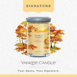 Yankee Candle Signature Autumn Sunset Tumbler z 2 knotami 567g