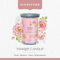 Yankee Candle Signature Fresh Cut Roses Tumbler z 2 knotami 567g