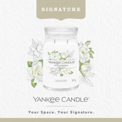 Yankee Candle Signature White Gardenia Duża świeca zapachowa 567g