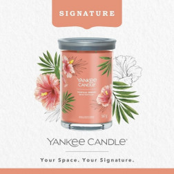 Yankee Candle Signature Tropical Breeze Tumbler z 2 knotami 567g