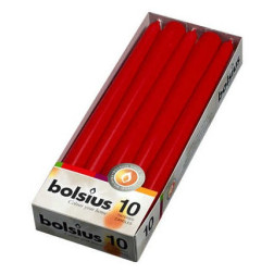 Bolsius Szpica table candles 245/24, 10 pieces, red