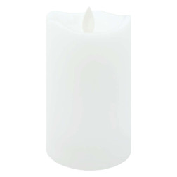 Decorative LED candle 125mm white, 1 piece