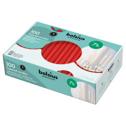 Bolsius Szpica table candles 240/23, 100 pieces, red