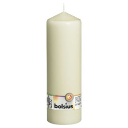 Bolsius sloupová svíčka 300/98mm krémová, 1 kus
