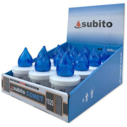 Subito Comet LED-Kerzeneinsätze, 12 Stück, blau