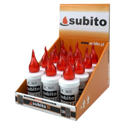 Subito S5 LED candle inserts, 12 pieces, red