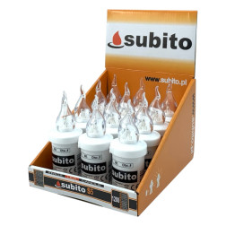 Wkłady do zniczy LED Subito S5 12 sztuk białe