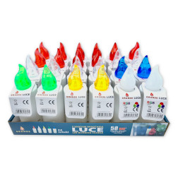 Grande Luce LED candle inserts, 24 pieces, mix