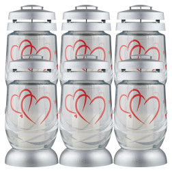 Bolsius candles 3S 13 Hearts inserts 36h 1.5 days 6 pieces