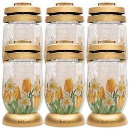 Bolsius candles 3S 09 Yellow Tulips inserts 36 hours 1.5 days 6 pieces