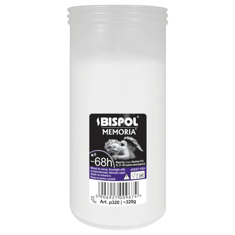 Parafínové vložky do sviečok BISPOL P320 68h 15 kusov