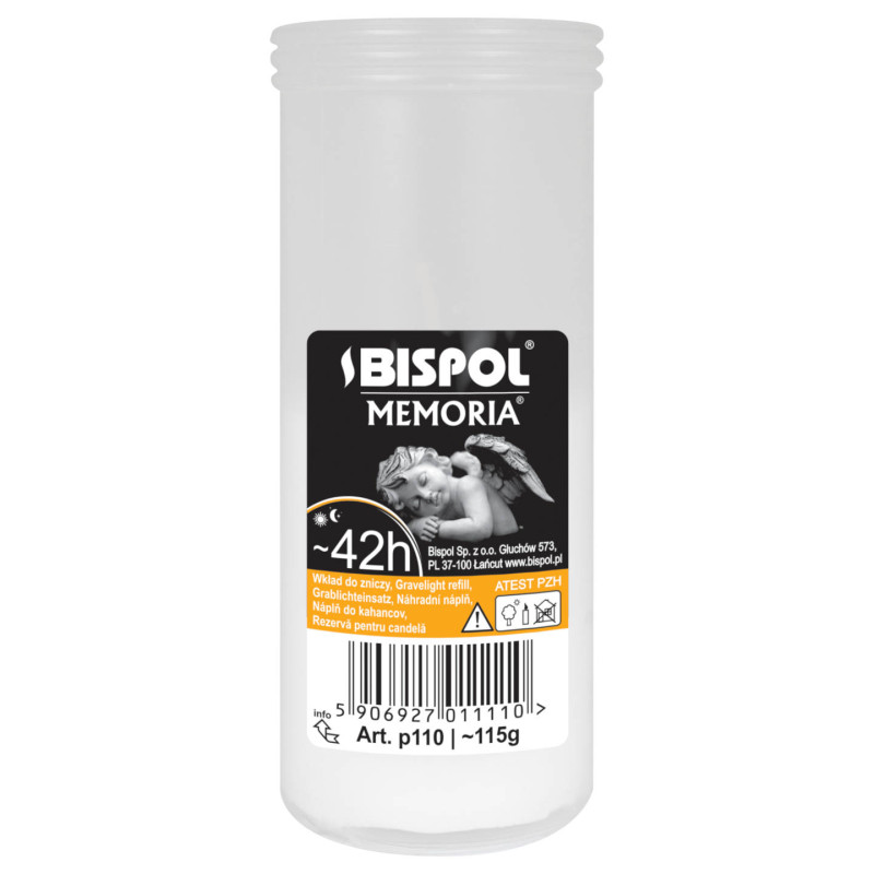 Bispol P110 42H Paraffin Kerzen Einsätze 30 Stücke