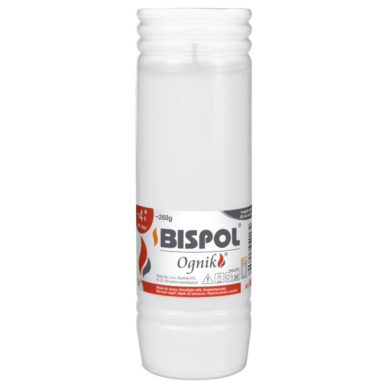 Paraffin candle inserts BISPOL WP4 96h 24 pieces