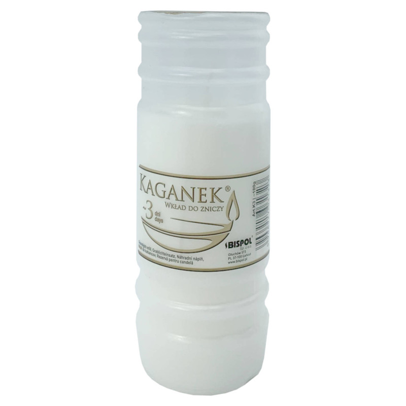 Paraffin candle inserts Bispol Kaganek K3 72h 3 days 24 pieces