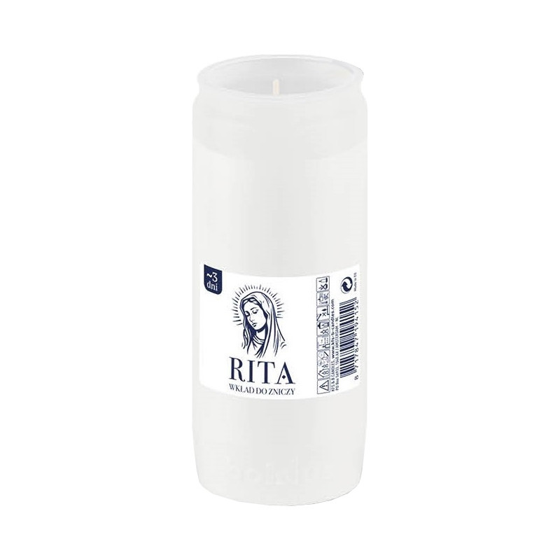 Wkłady do zniczy parafinowe BOLSIUS Rita 3D ~3 dni 20 sztuk