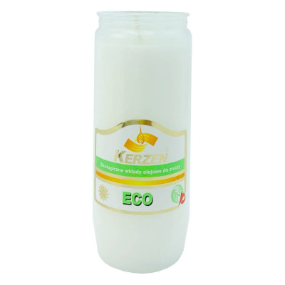 Wkłady do zniczy olejowe Kerzen ECO 3 96h 4 dni 30 sztuk